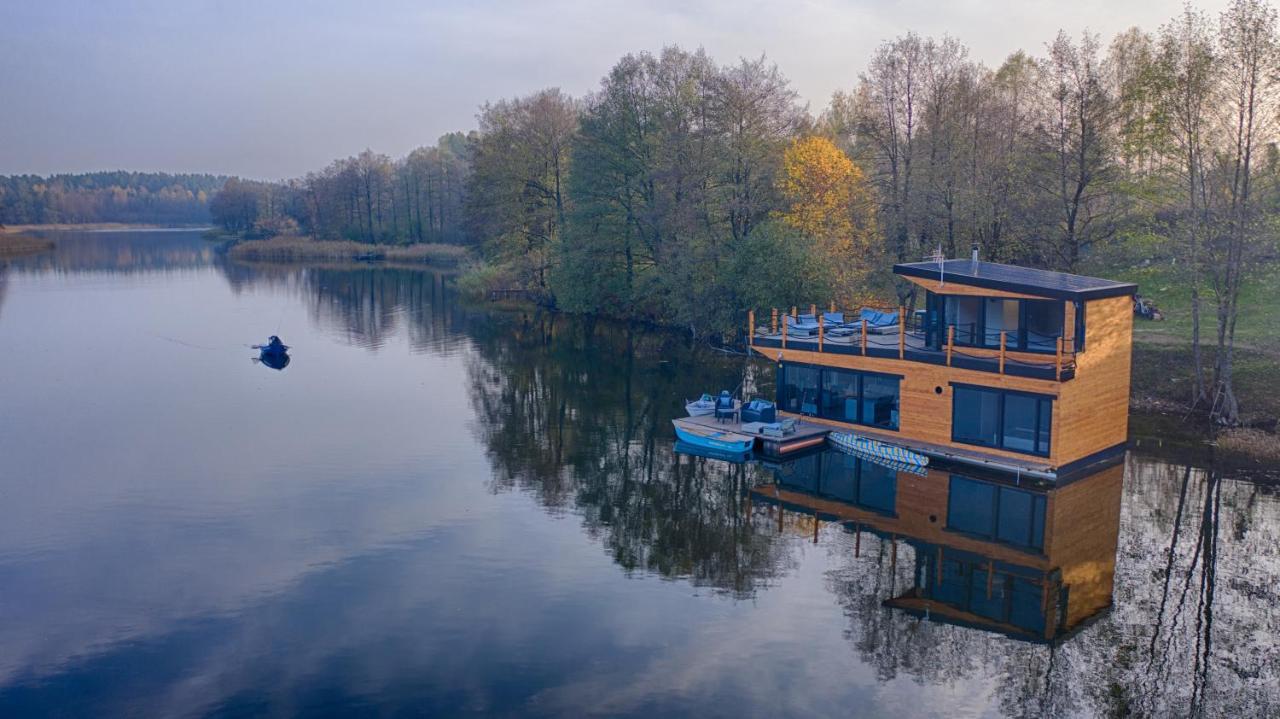 Dom Na Wodzie Nad Jeziorem Krzywe Piecki  Exterior foto